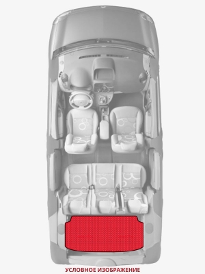 ЭВА коврики «Queen Lux» багажник для Peugeot 407 SW